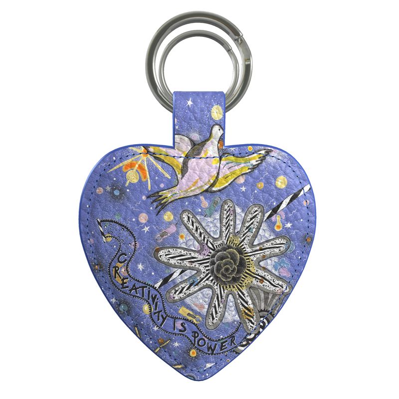 "CREATIVITY" LEATHER KEYRING
