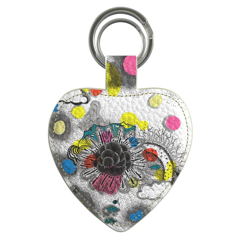 "METEORE" LEATHER KEYRING