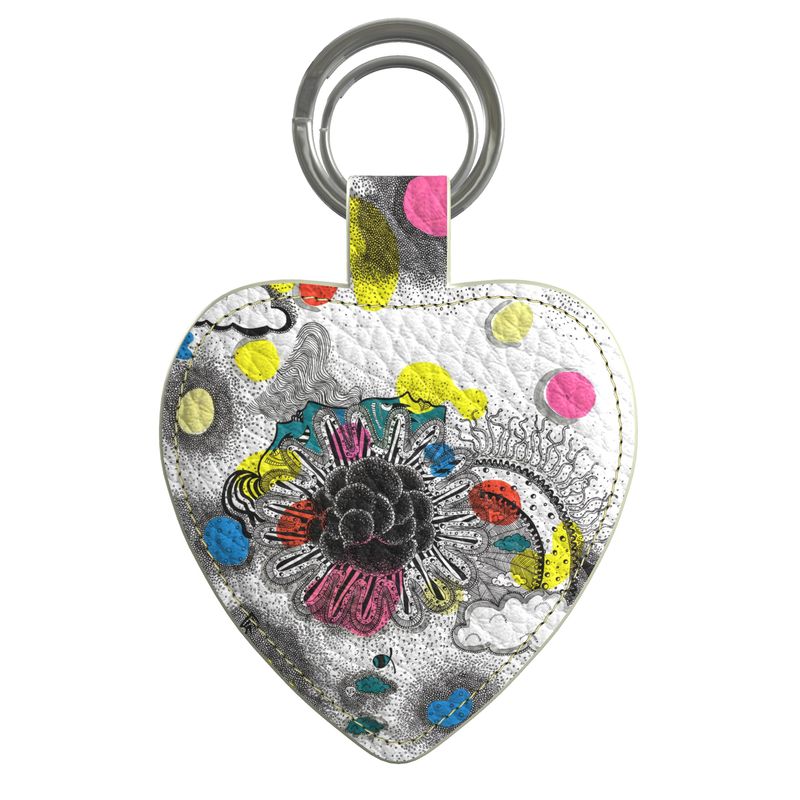 "METEORE" LEATHER KEYRING