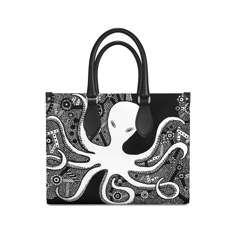"OCTOPUS" LEATHER SHOPPER BAG