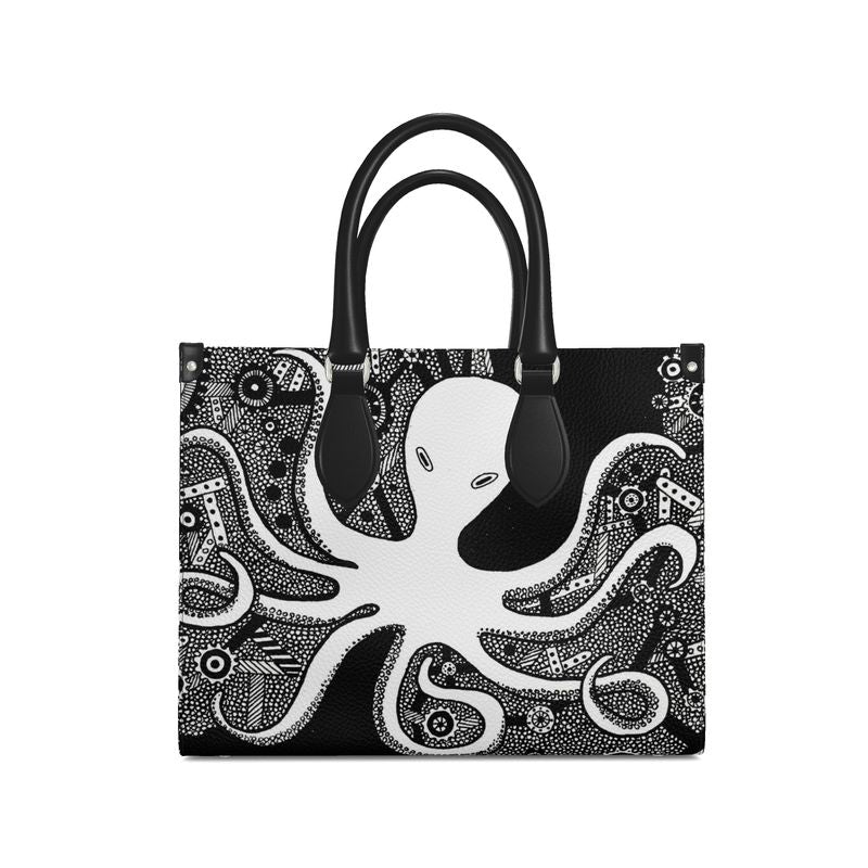 "OCTOPUS" LEATHER SHOPPER BAG