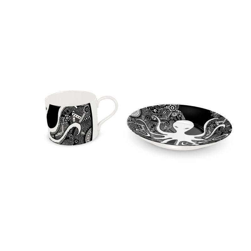 "OCTOPUS" CUP AND SAUCER
