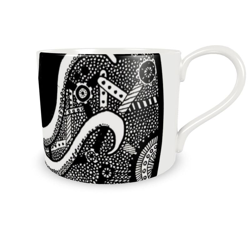 "OCTOPUS" CUP AND SAUCER
